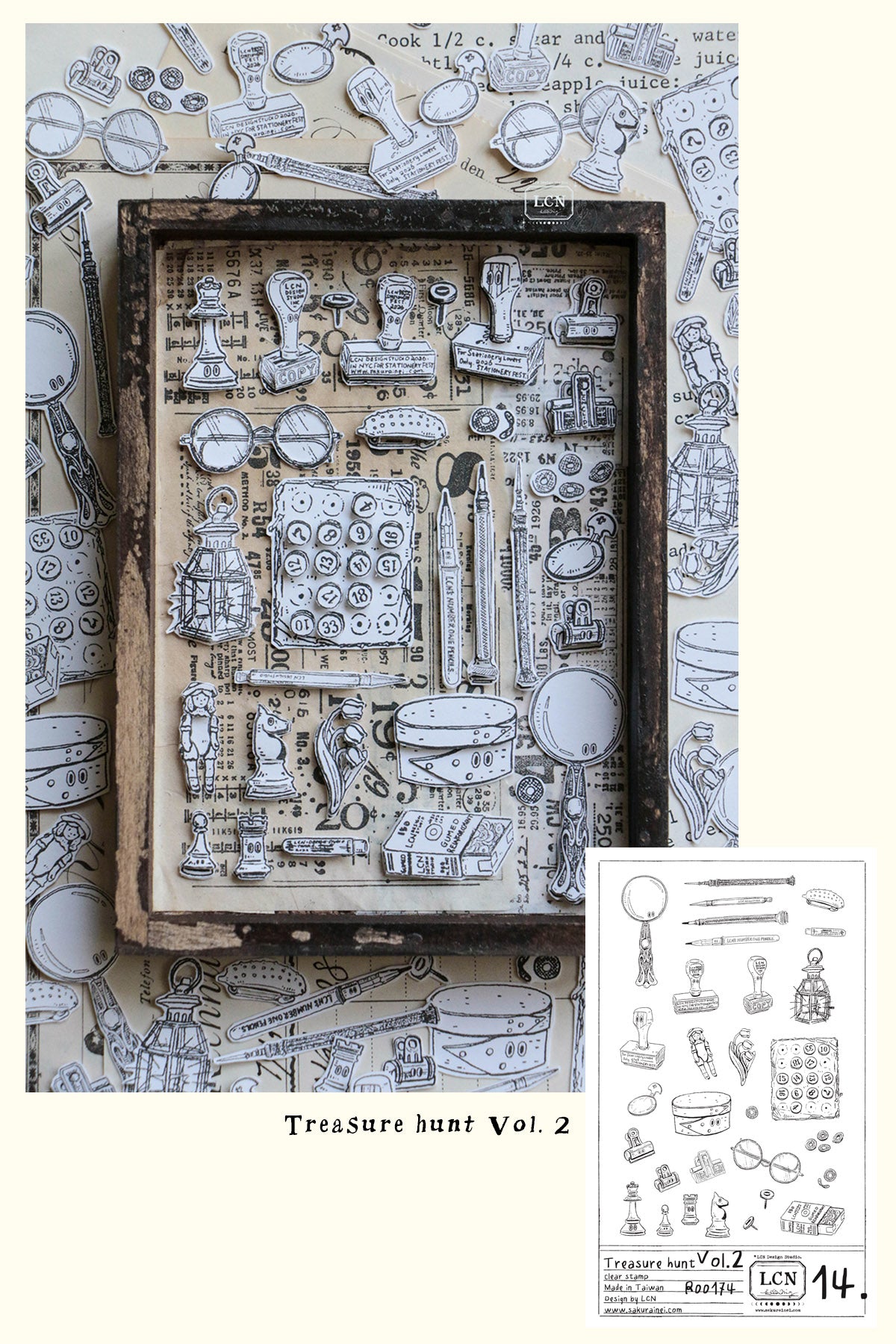 [PRE-ORDER] LCN Clear Stamp Set – Treasure Haul Vol. 2