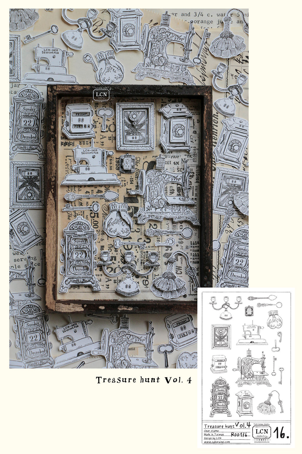 [PRE-ORDER] LCN Clear Stamp Set – Treasure Haul Vol. 4
