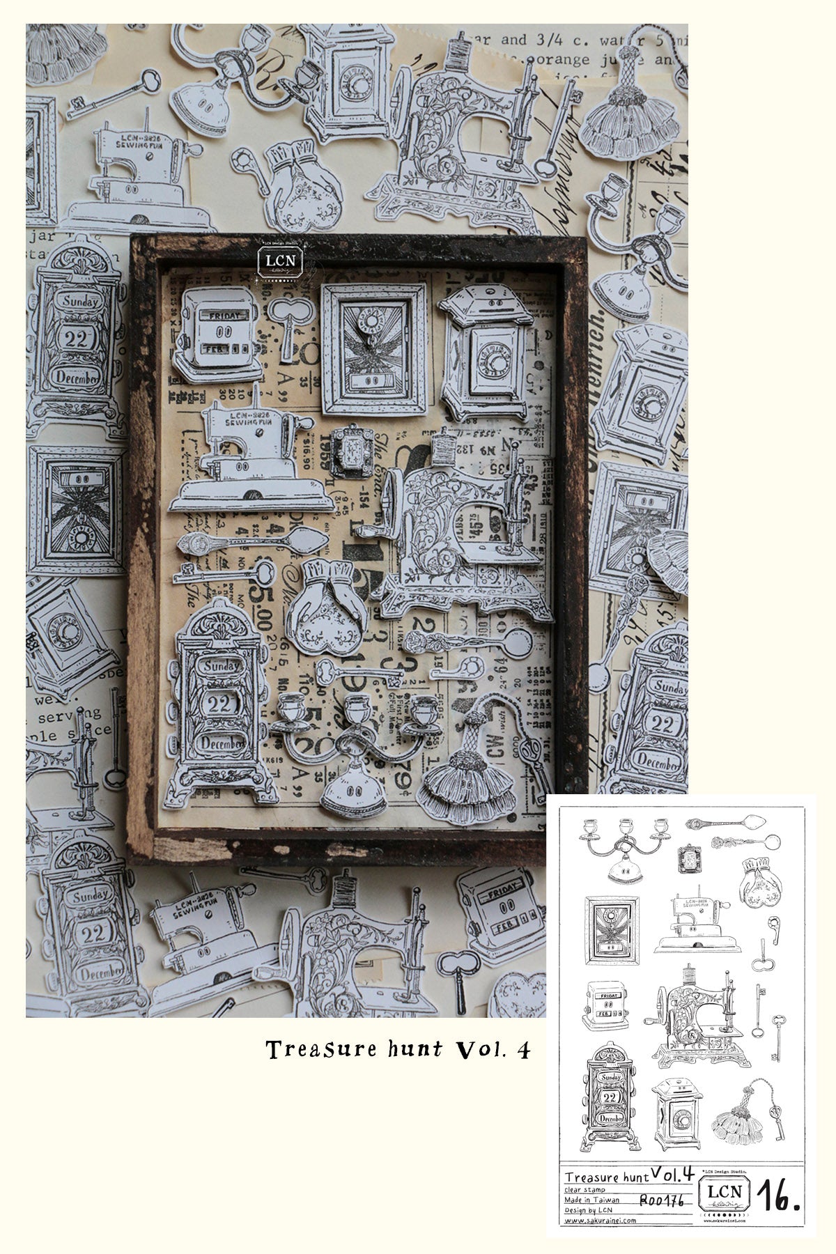 [PRE-ORDER] LCN Clear Stamp Set – Treasure Haul Vol. 4