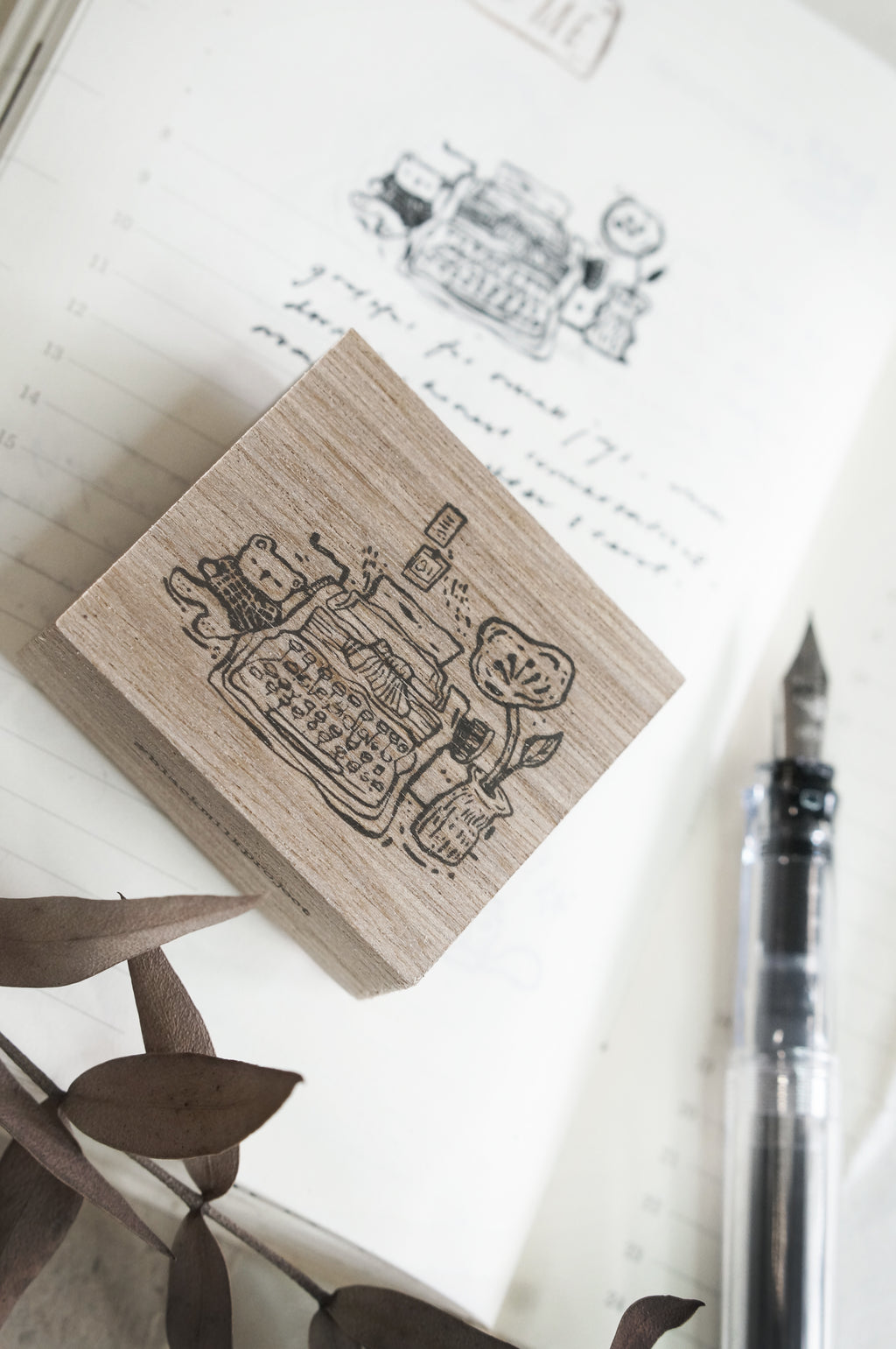 Black Milk Project - Pages of Me {Typewriter} Rubber Stamp