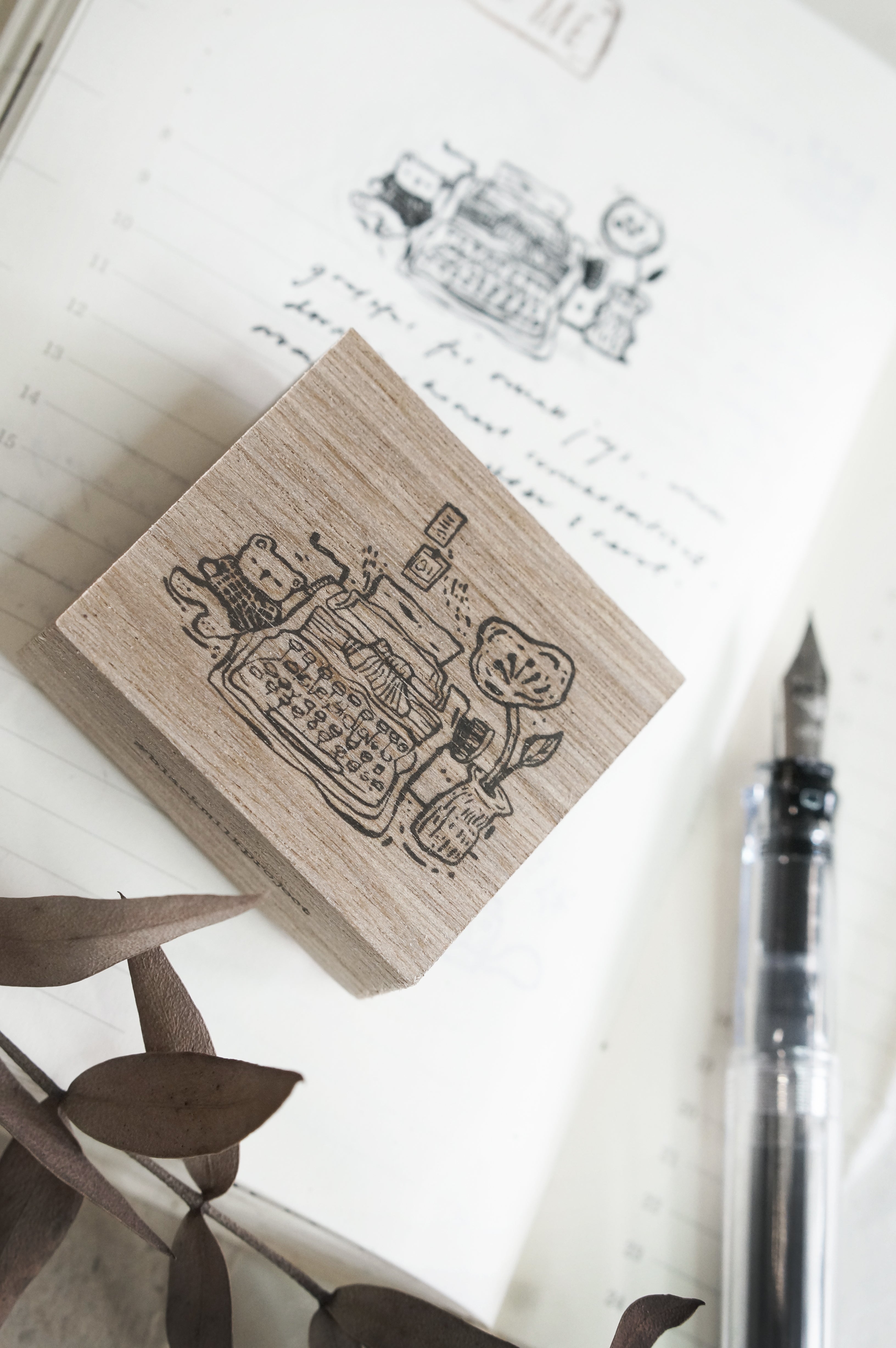 Black Milk Project - Pages of Me {Typewriter} Rubber Stamp