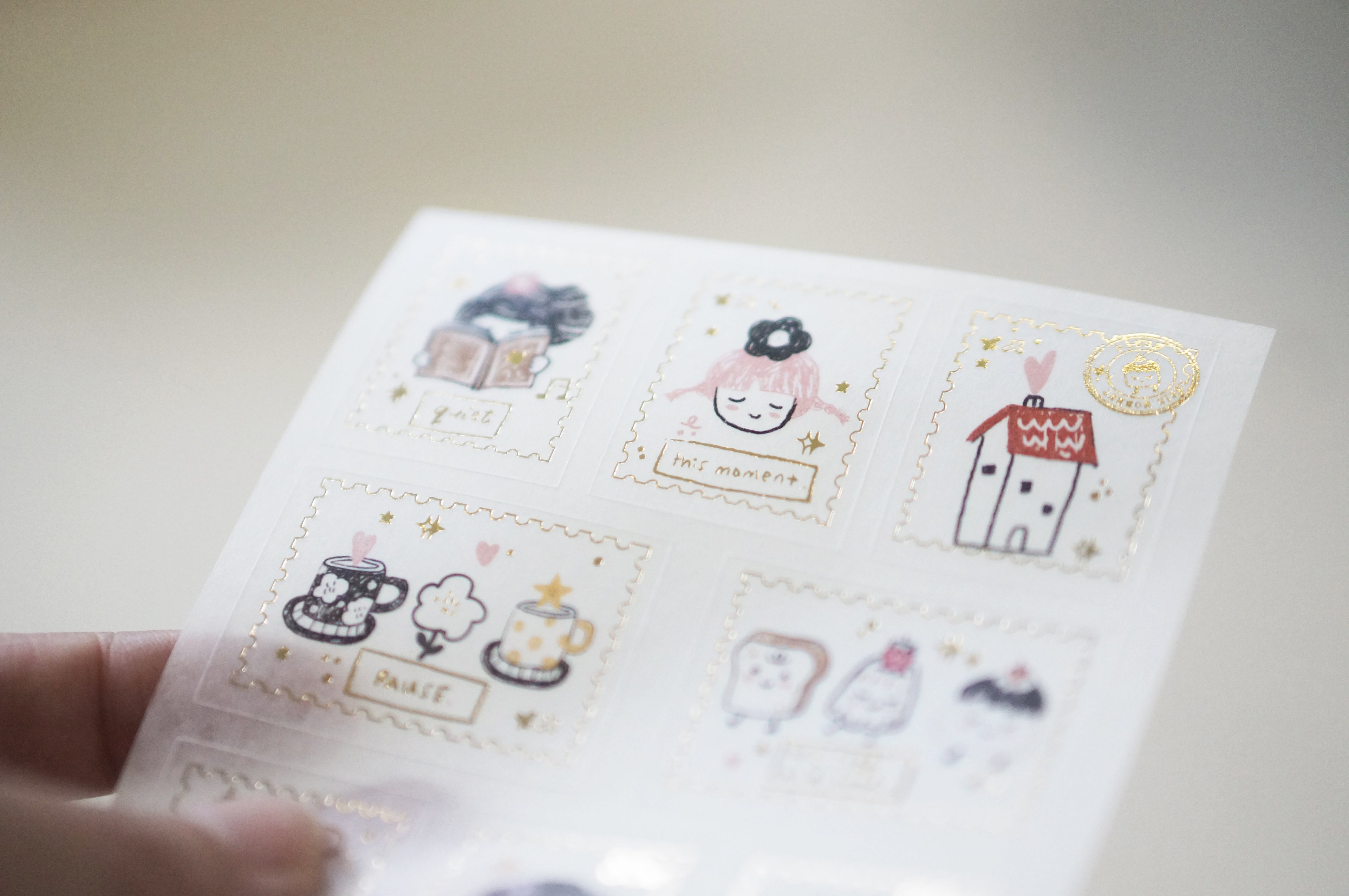 Black Milk Project - Washi Sticker (with gold foil)