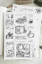 Black Milk Project - Pages of Me Washi Sticker Sheet
