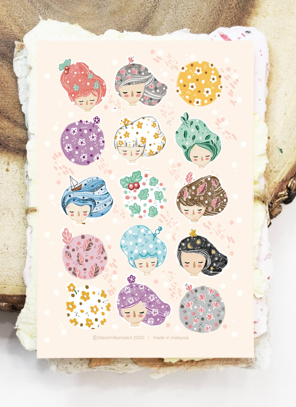Black Milk Project - Whimsical Hair Sticker Sheet