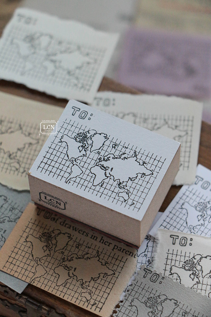 LCN - World Map Stamp