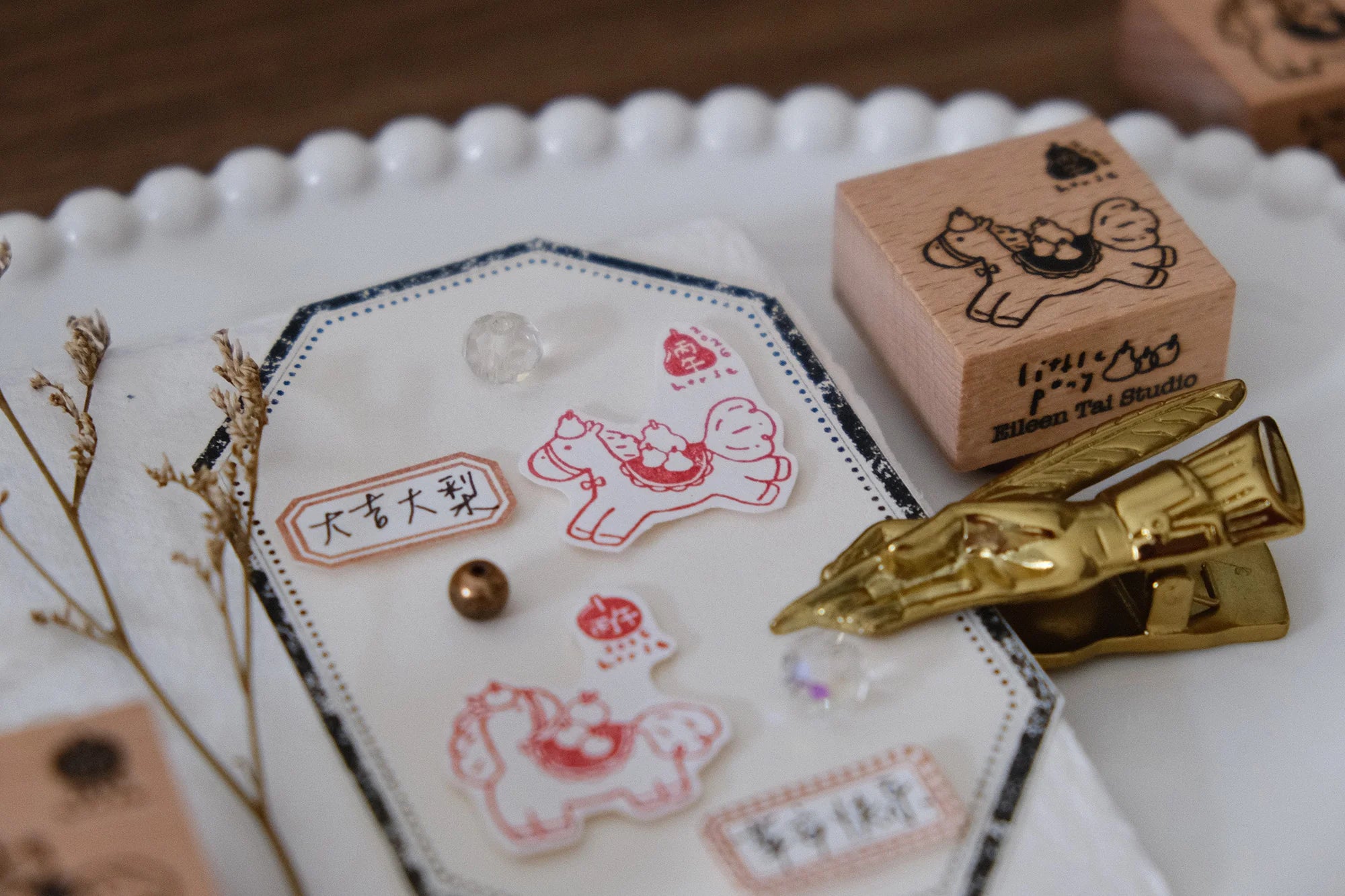 Eileen Tai - Year of Horse 2026 Rubber Stamp