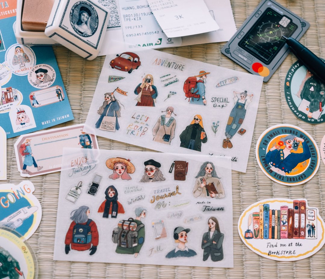 La Dolce Vita - Let's Go on a Road Trip Transfer Sticker Set