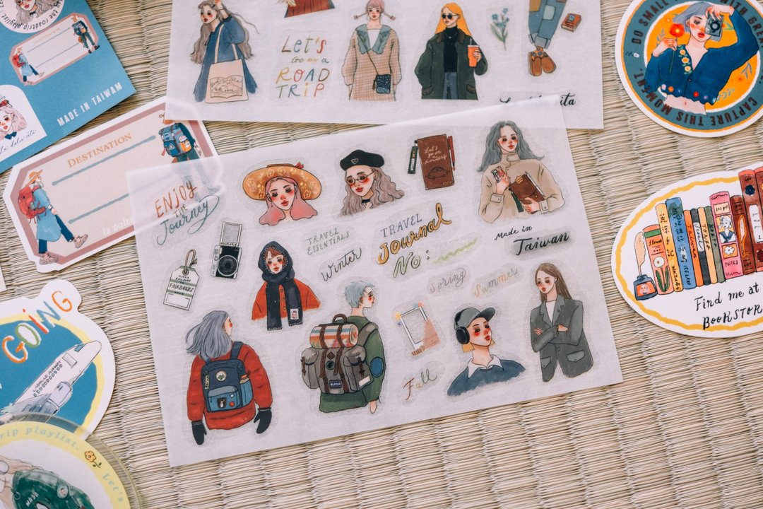 La Dolce Vita - Let's Go on a Road Trip Transfer Sticker Set
