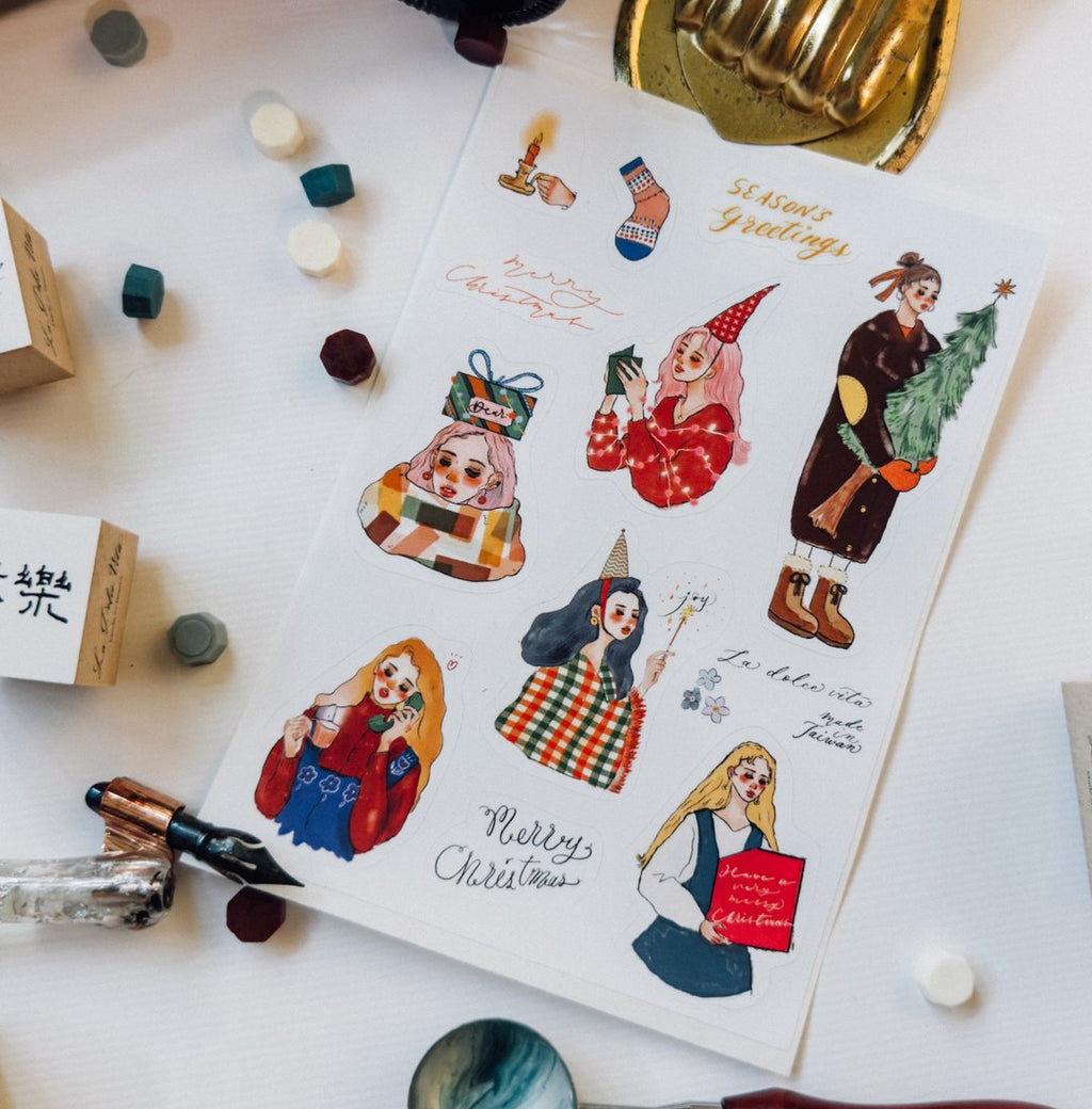 La Dolce Vita - Christmas Stickers Set