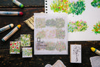 OURS - Bright Bloom Stamp Style Sticker Sheet