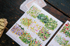 OURS - Bright Bloom Stamp Style Sticker Sheet
