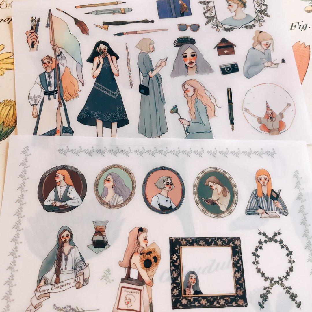 La Dolce Vita - Artistic Girl Transfer Sticker Set