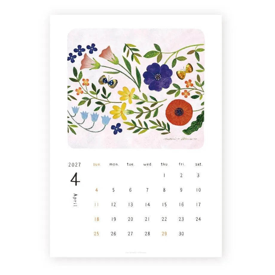 Cozyca - Midori Asano 2027 Calendar