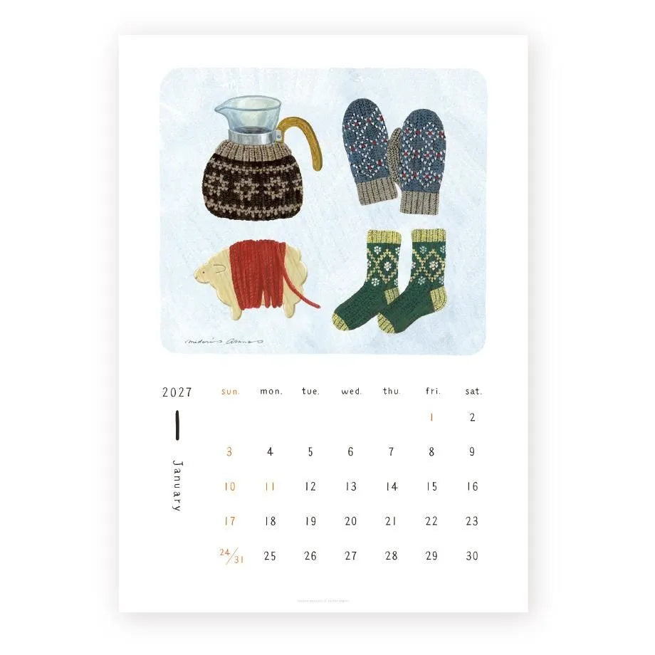 Cozyca - Midori Asano 2027 Calendar