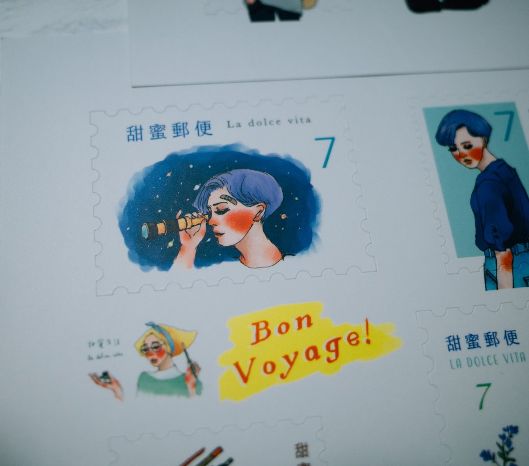 La Dolce Vita - Aurora Stamp Sticker Set A