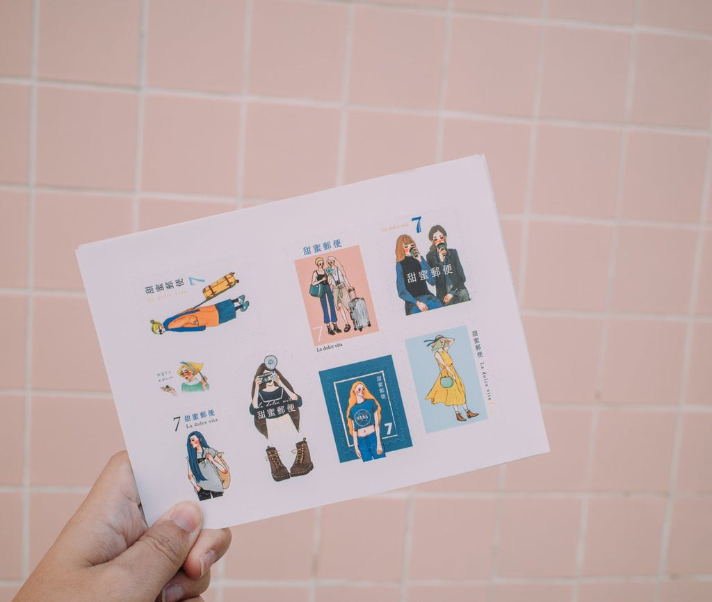 La Dolce Vita - Aurora Stamp Sticker Set A