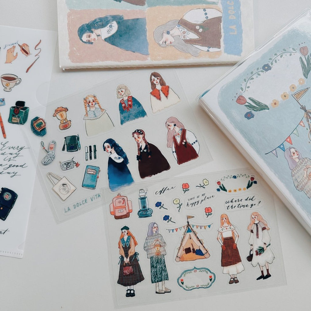 La Dolce Vita - Camping Life Transparent Sticker Set