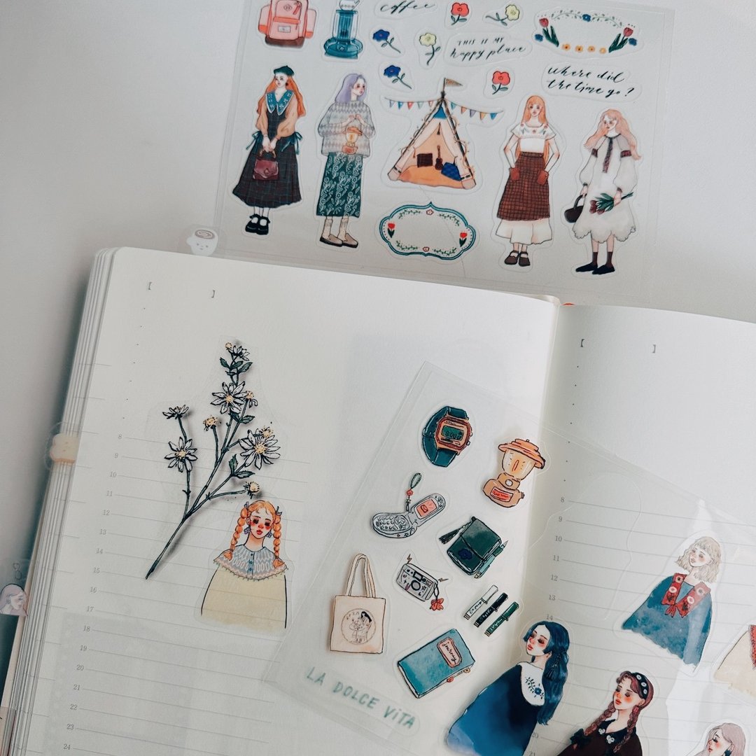 La Dolce Vita - Camping Life Transparent Sticker Set