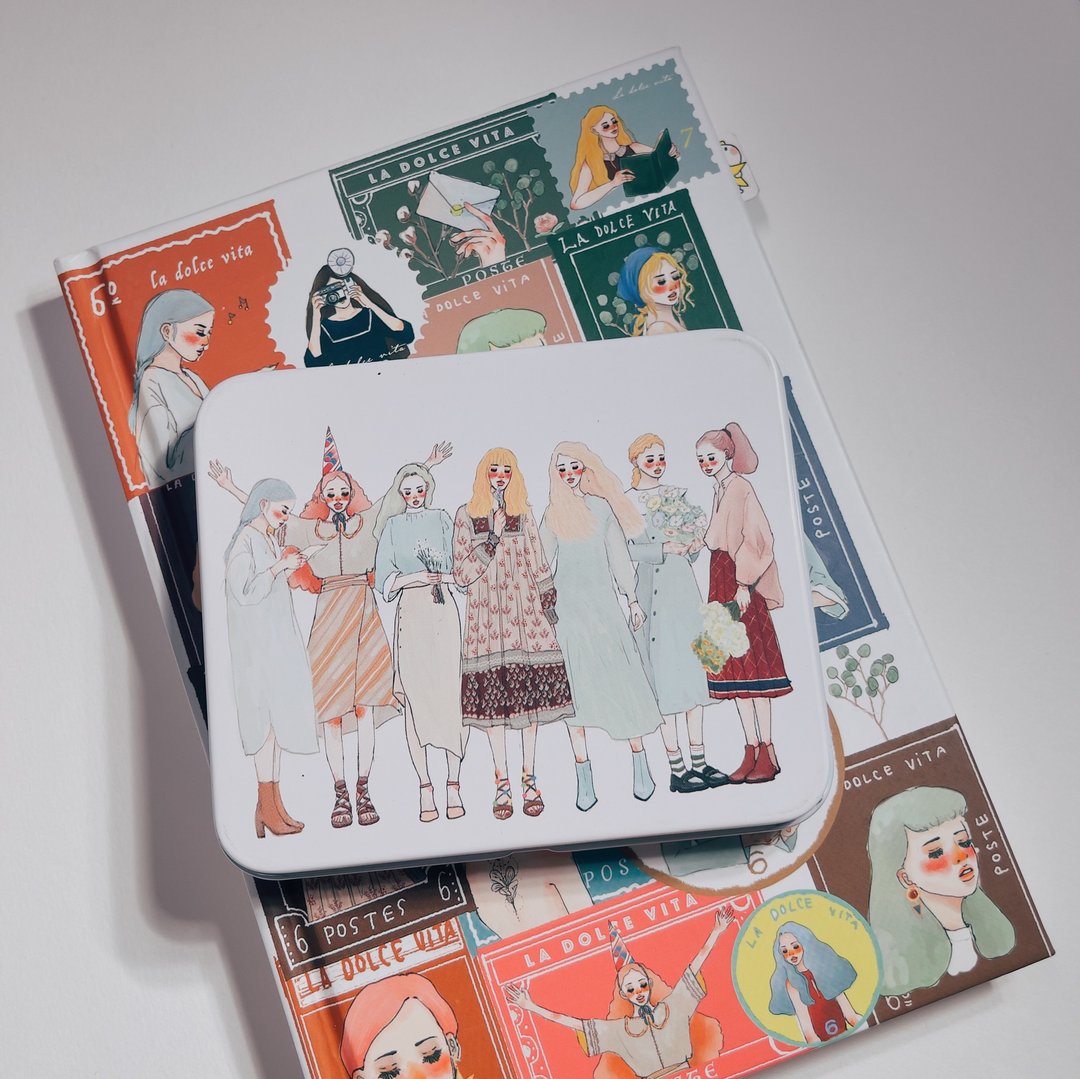 La Dolce Vita - Dearest Sticker Set with Tin Box