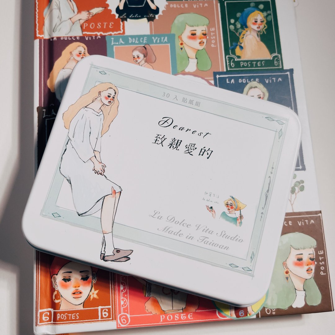 La Dolce Vita - Dearest Sticker Set with Tin Box
