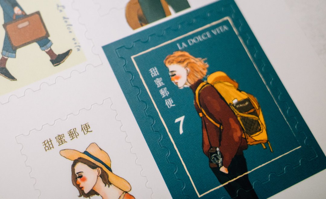 La Dolce Vita - Bon Voyage Journey Stamp Sticker Set B