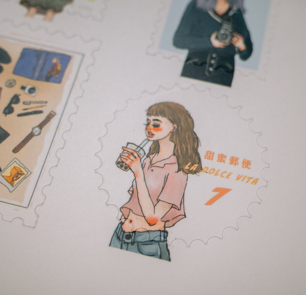 La Dolce Vita - Bon Voyage Journey Stamp Sticker Set B