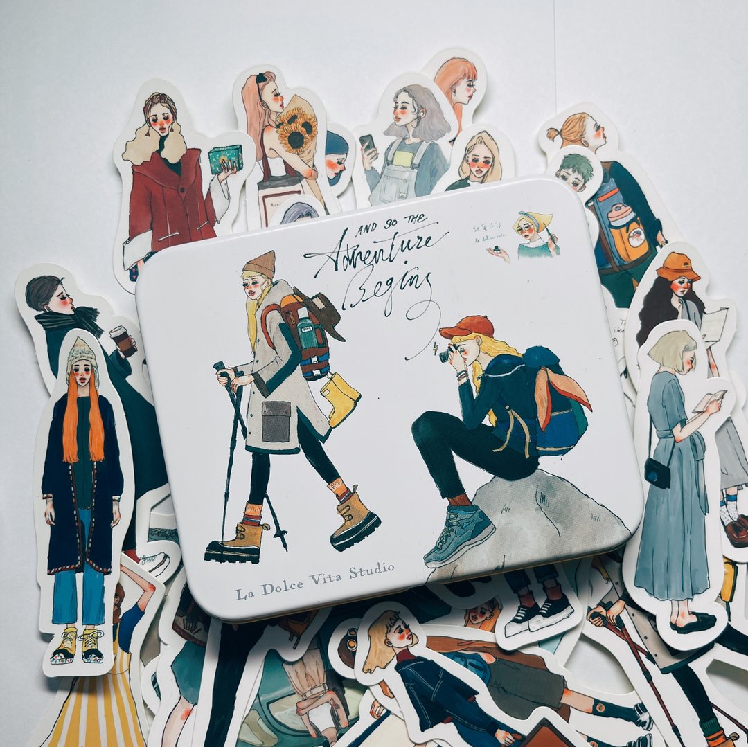 La Dolce Vita - Bon Voyage Sticker Set with Tin Box