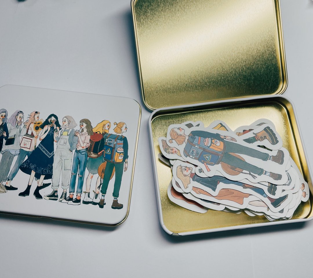 La Dolce Vita - Bon Voyage Sticker Set with Tin Box