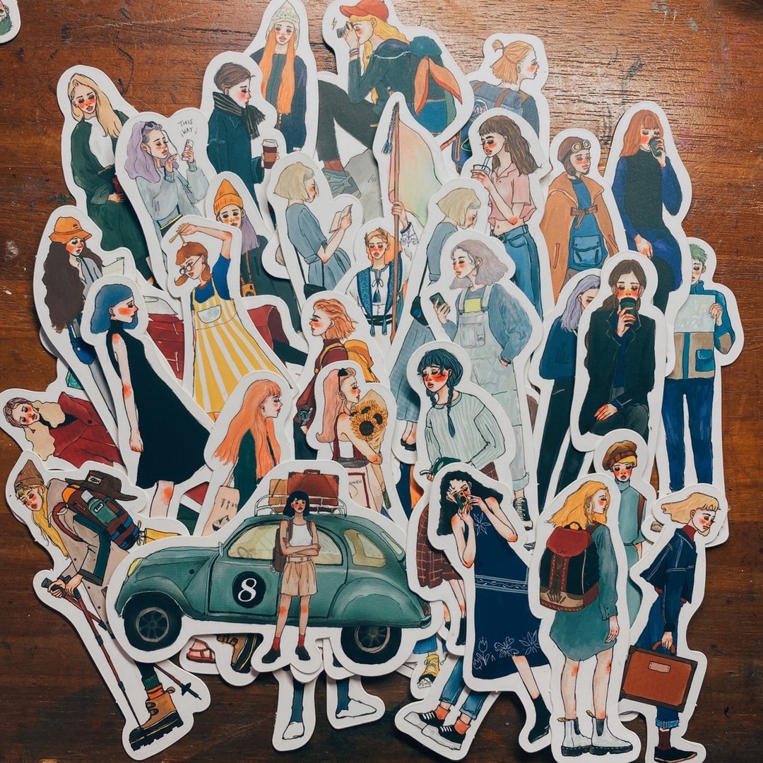 La Dolce Vita - Bon Voyage Sticker Set with Tin Box