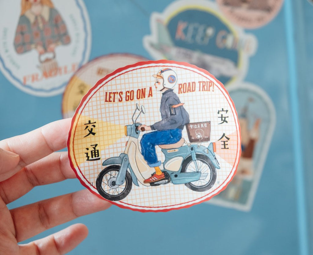 La Dolce Vita - Let's Go On A Road Trip Sticker