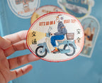 La Dolce Vita - Let's Go On A Road Trip Sticker