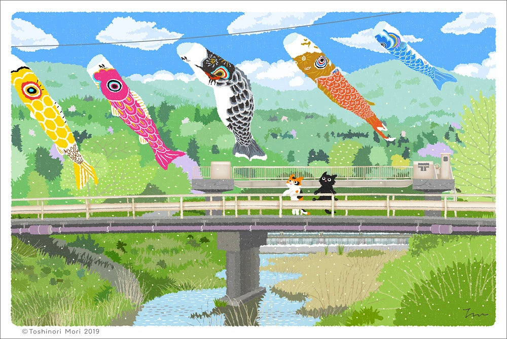 TabiNeko - The Empty Fish Postcard