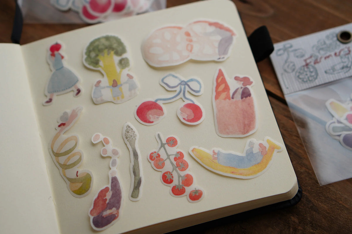 [Pre-Order] IvySnow - Farmer's Market Die-Cut Stickers