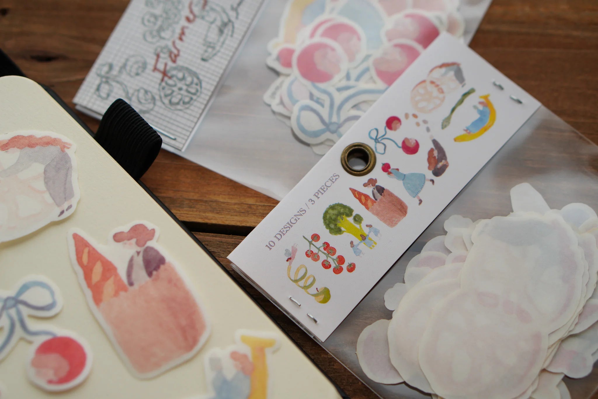 [Pre-Order] IvySnow - Farmer's Market Die-Cut Stickers
