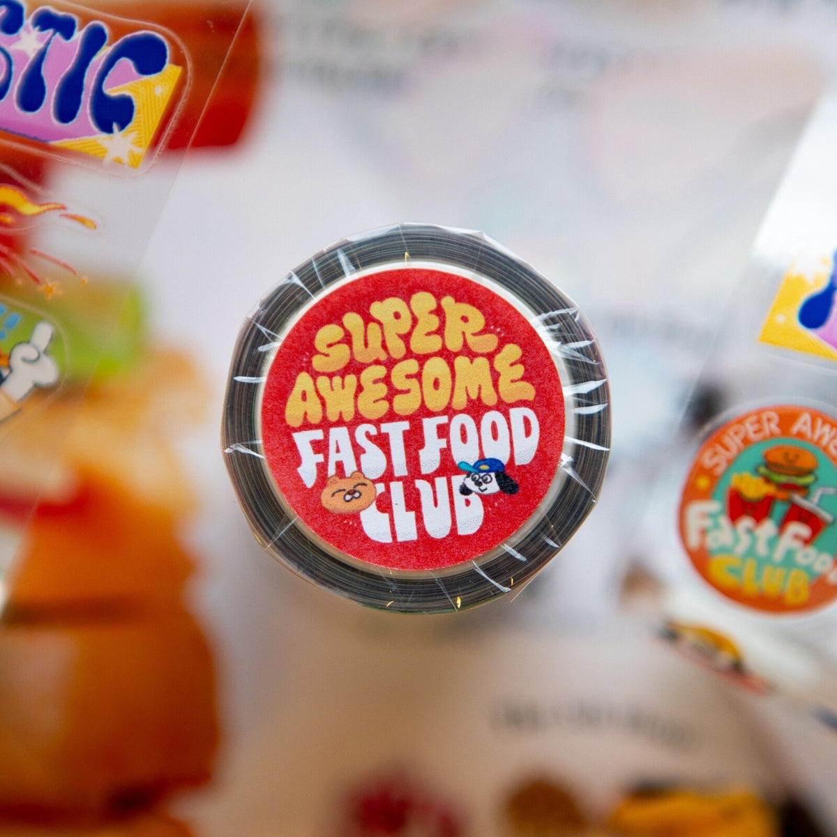 OURS - Super Awesome Fast Food Club Kisscut PET Tape