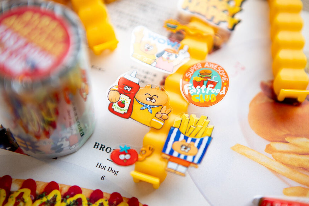 OURS - Super Awesome Fast Food Club Kisscut PET Tape