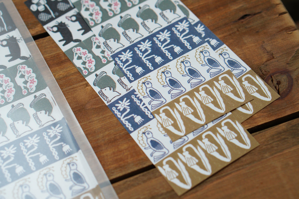 [Pre-Order] IvySnow - Fur & Flora Label Sticker Sheets