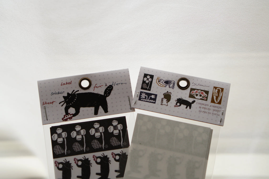 [Pre-Order] IvySnow - Fur & Flora Label Sticker Sheets