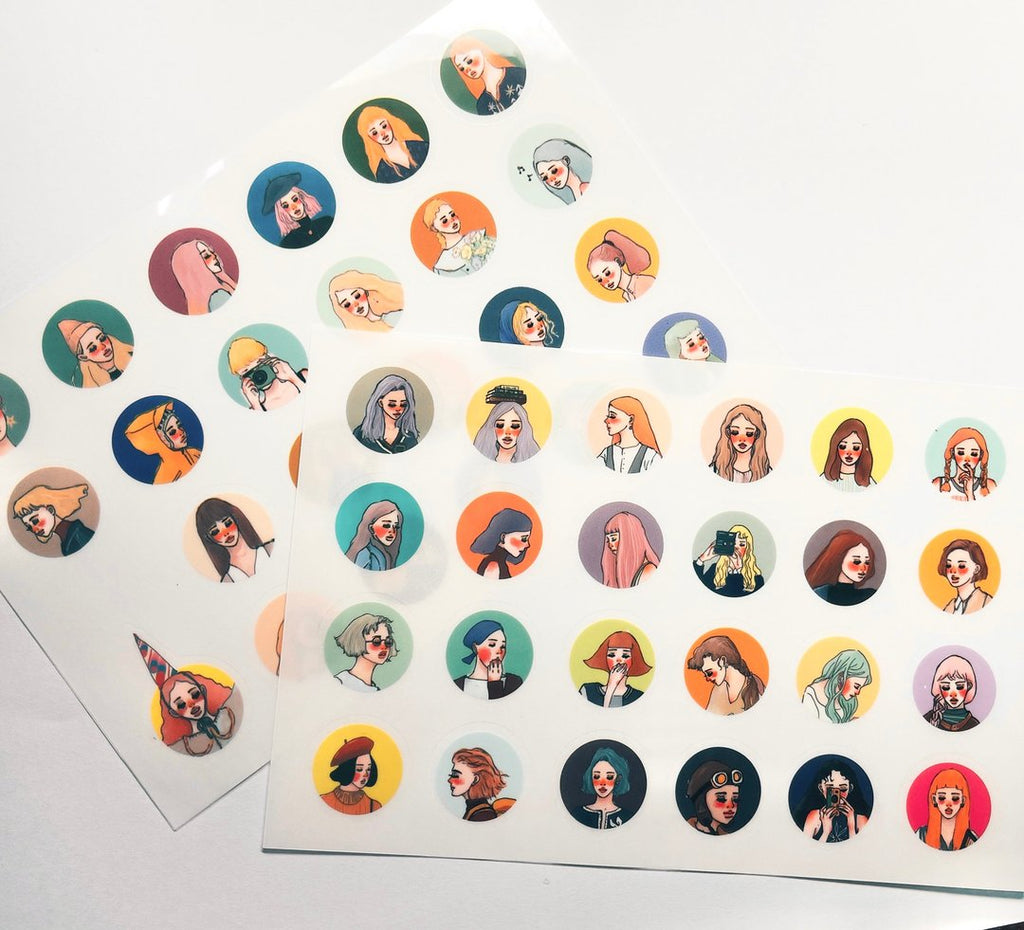 La Dolce Vita - Girl Stand Transfer Sticker Set