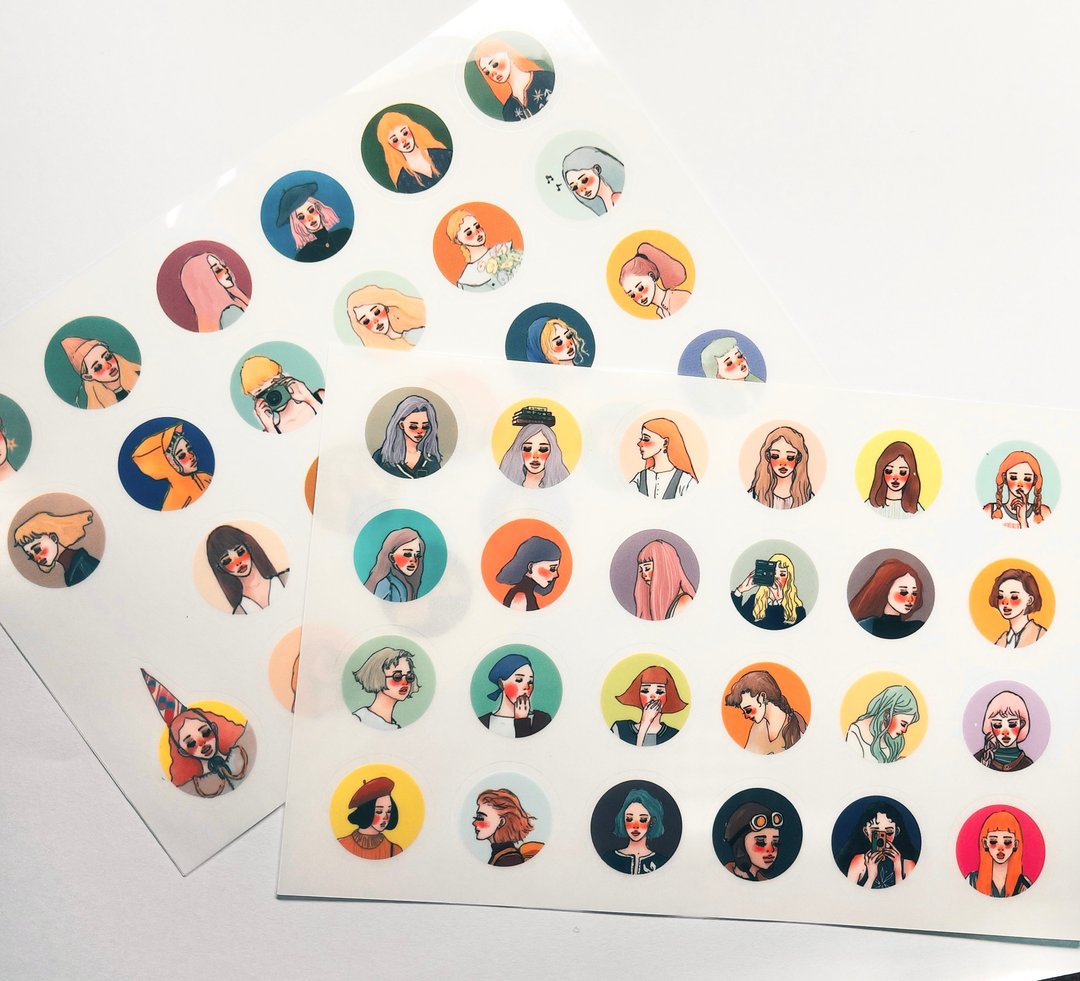 La Dolce Vita - Girl Stand Transfer Sticker Set