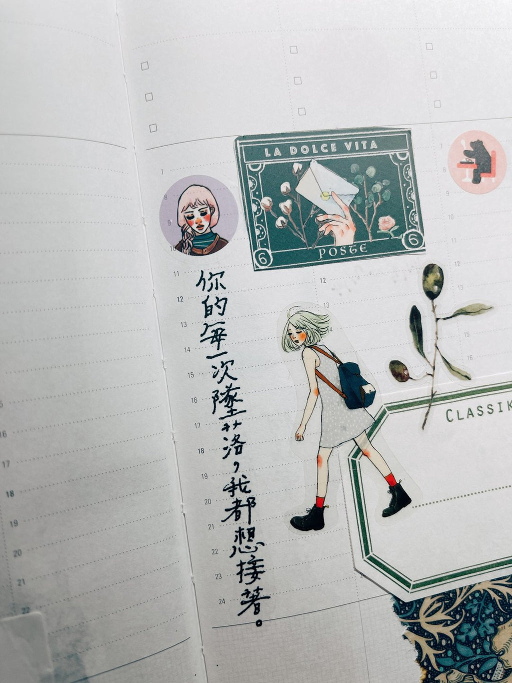 La Dolce Vita - Girl Stand Transfer Sticker Set