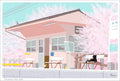 TabiNeko - Hanami at the Station Postcard