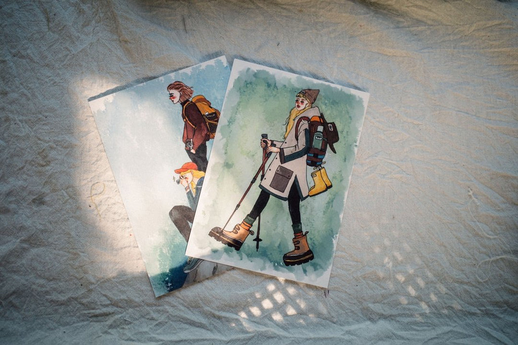 La Dolce Vita - Tuesday Hiking Girl Postcard