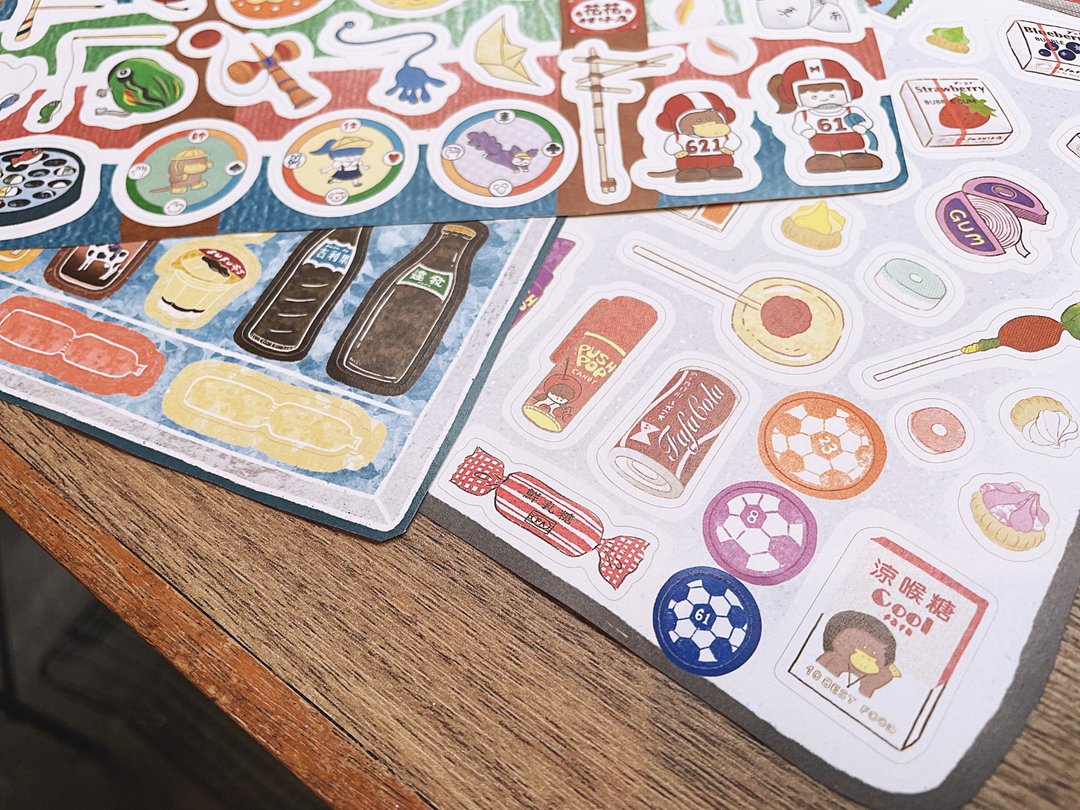 Fa Fa - Huahua Snack Shop Stickers - Snacks