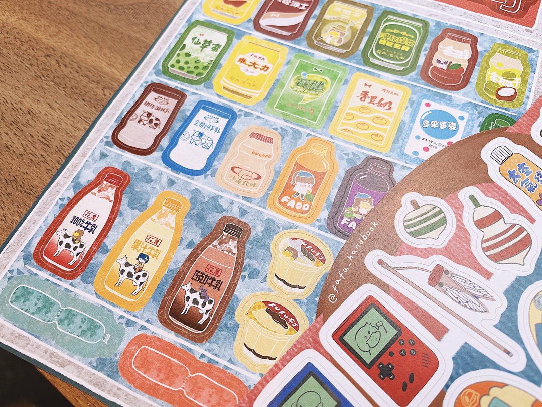 Fa Fa - Huahua Snack Shop Stickers - Snacks