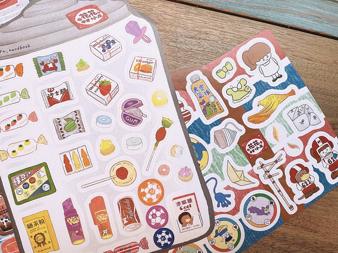 Fa Fa - Huahua Snack Shop Stickers - Snacks