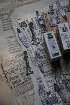 LCN - On the Desk II Rubber Stamp Set