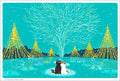 TabiNeko - Illumination of the forest Postcard