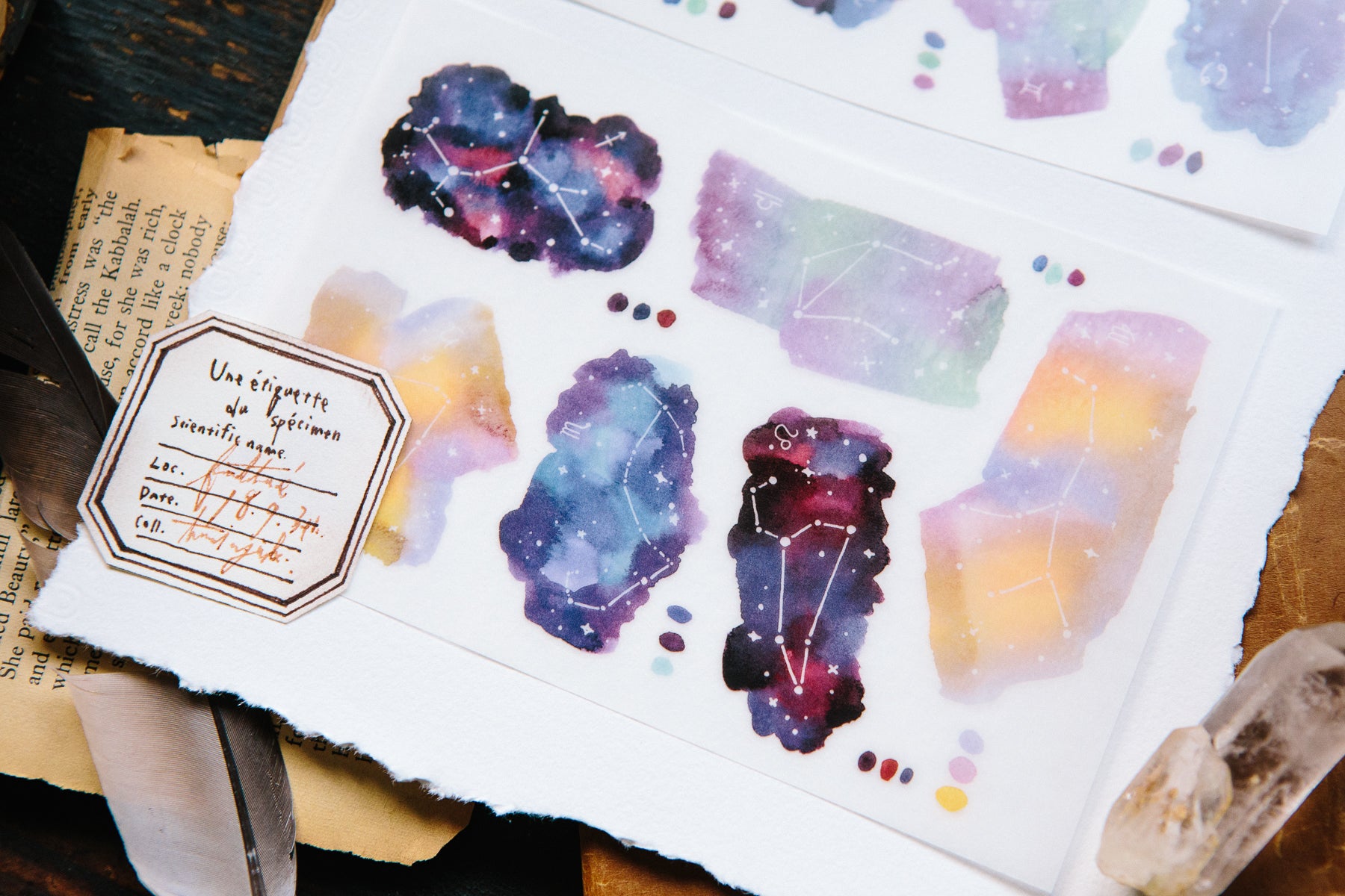 OURS - Zodiacs Transfer Sticker Sheet
