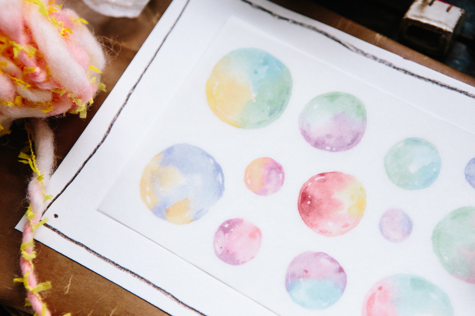 OURS - Bubble Transfer Sticker Sheet